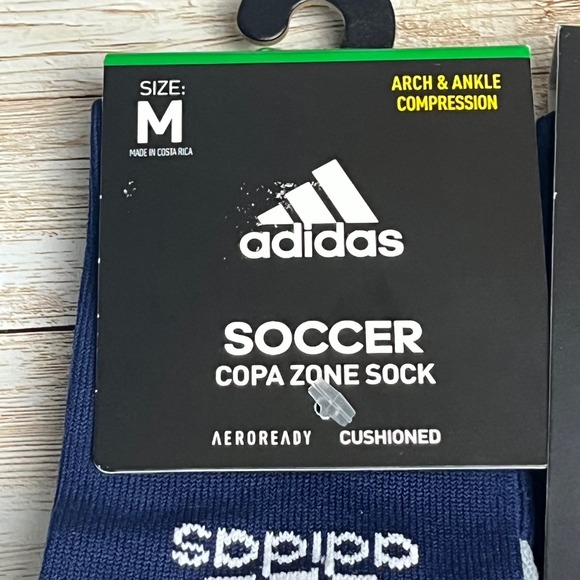 2 Adidas Soccer Copa Zone Cushion IV‎ OTC Soccer Socks Medium Arch Compression - Picture 2 of 3